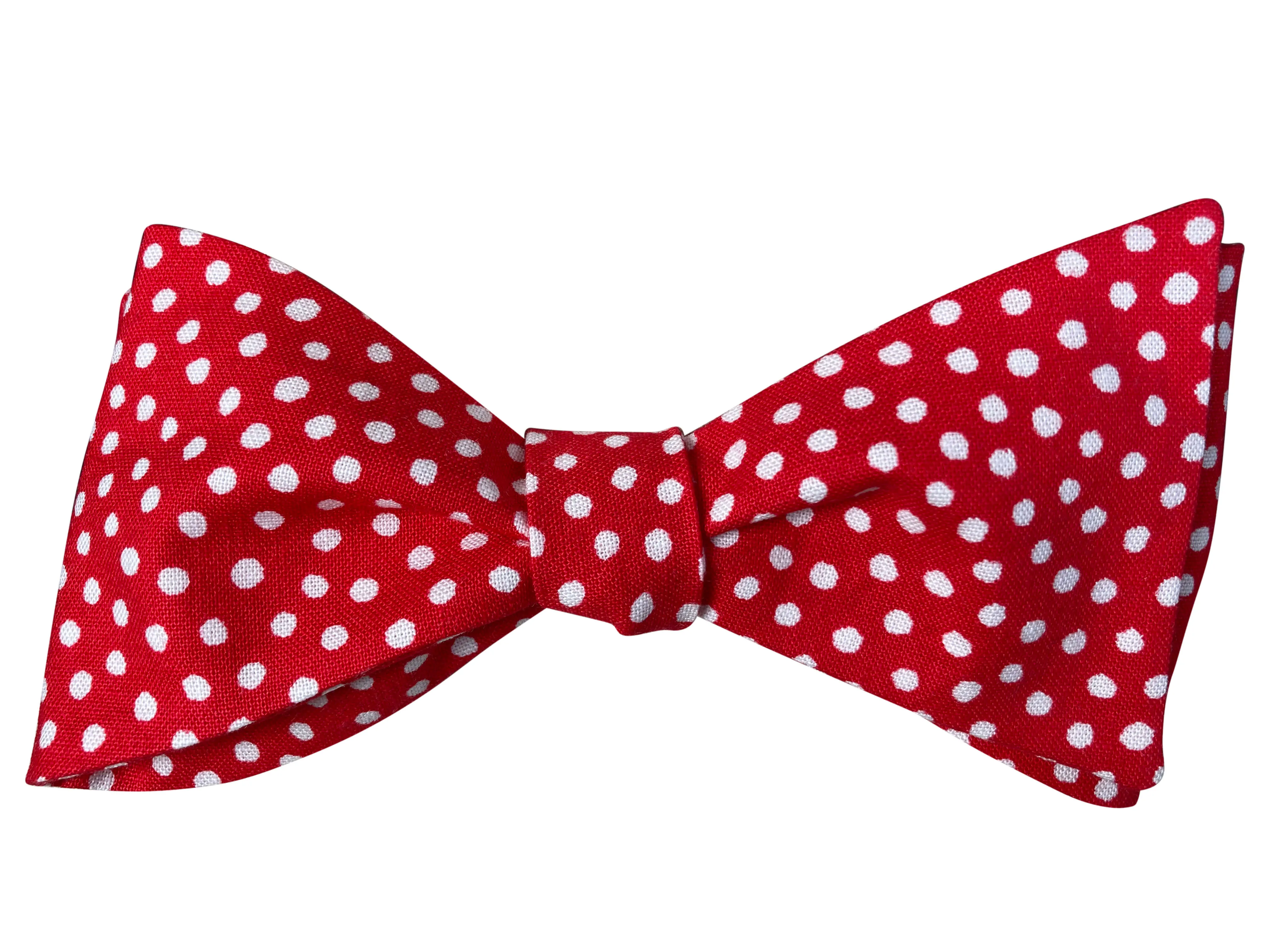 Red & White Polka Dot Bow Tie