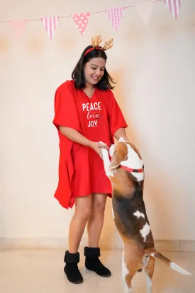 Red Rayon Kaftan - Goodwill