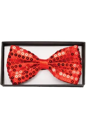 Red Sequin Bow Tie