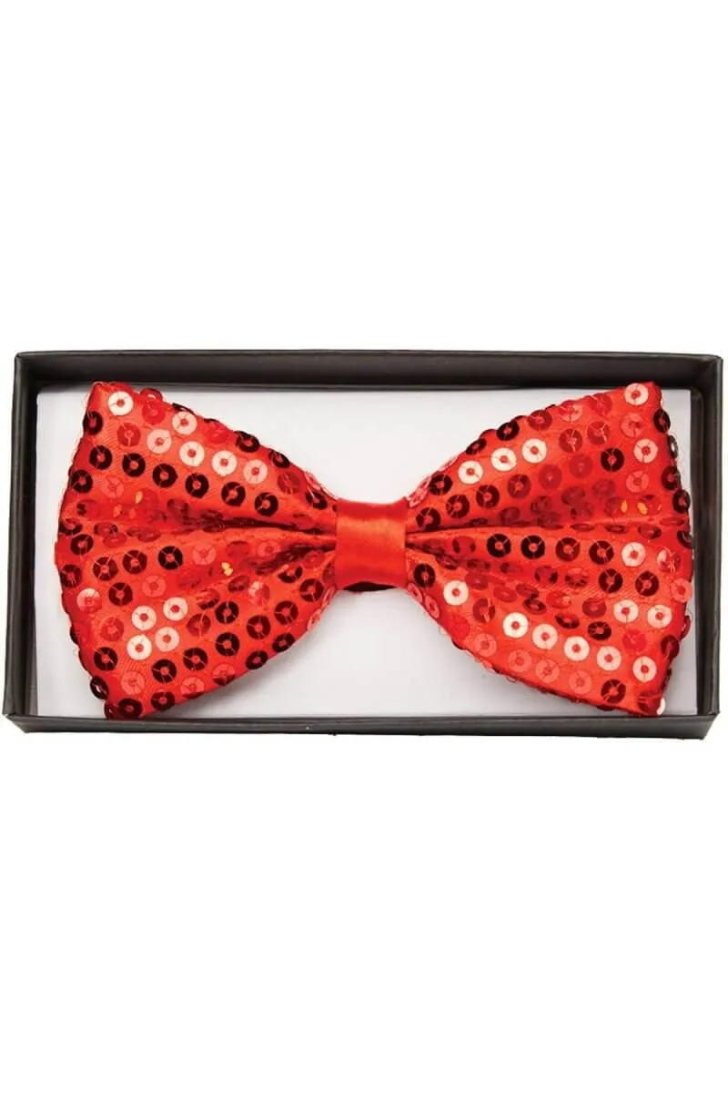 Red Sequin Bow Tie