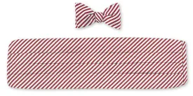 Red/ White Sherman Stripes Cummerbund Set - CB2543