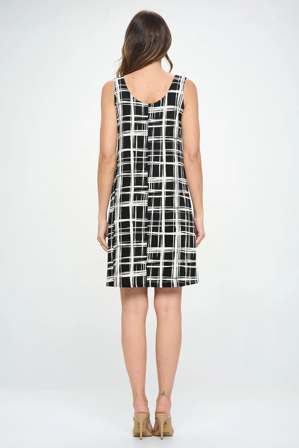 Stretchy Missy Tank Dress Print- 7003BN-TRP1-W387