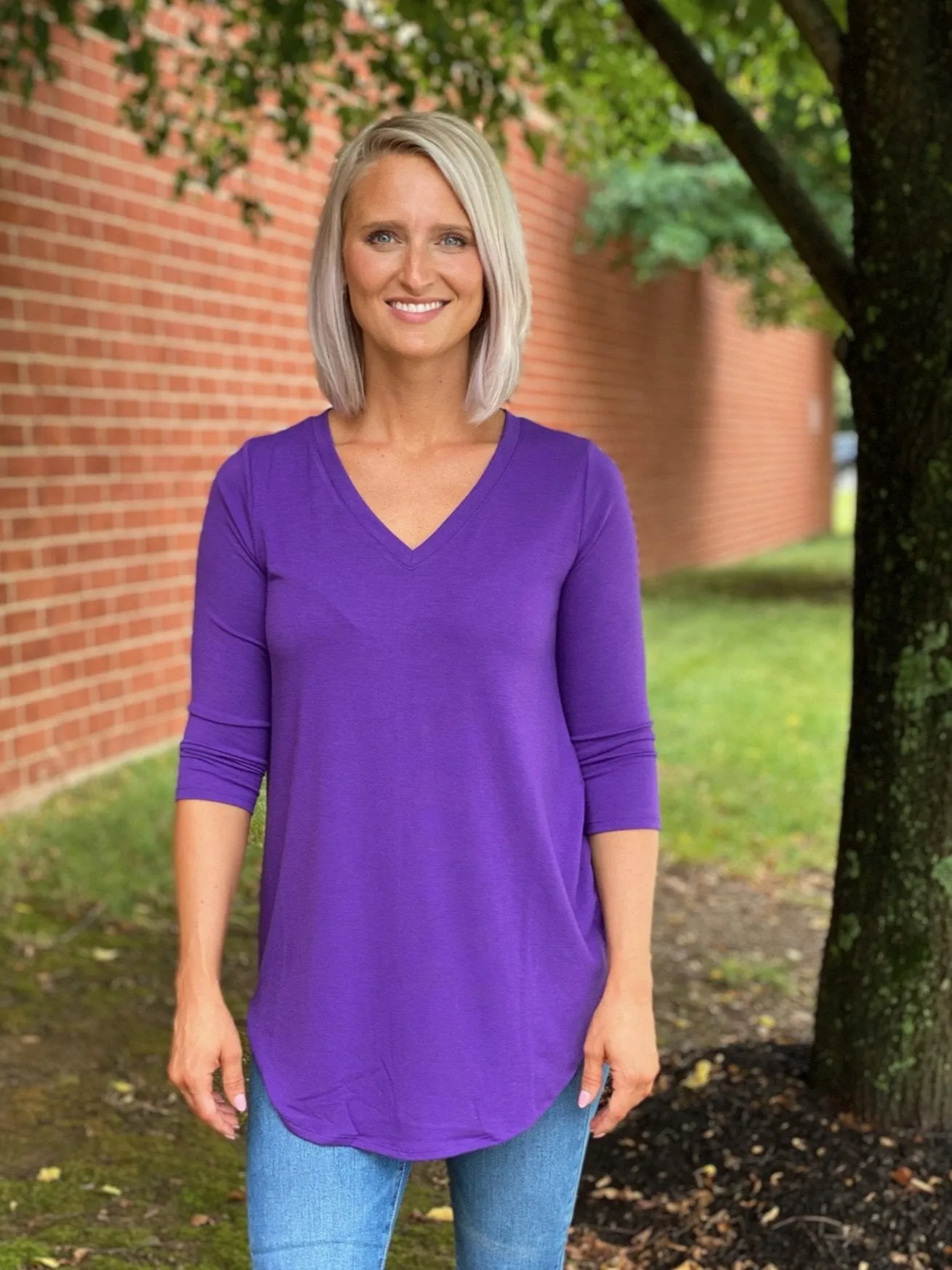 Striking Purple Tunic Top