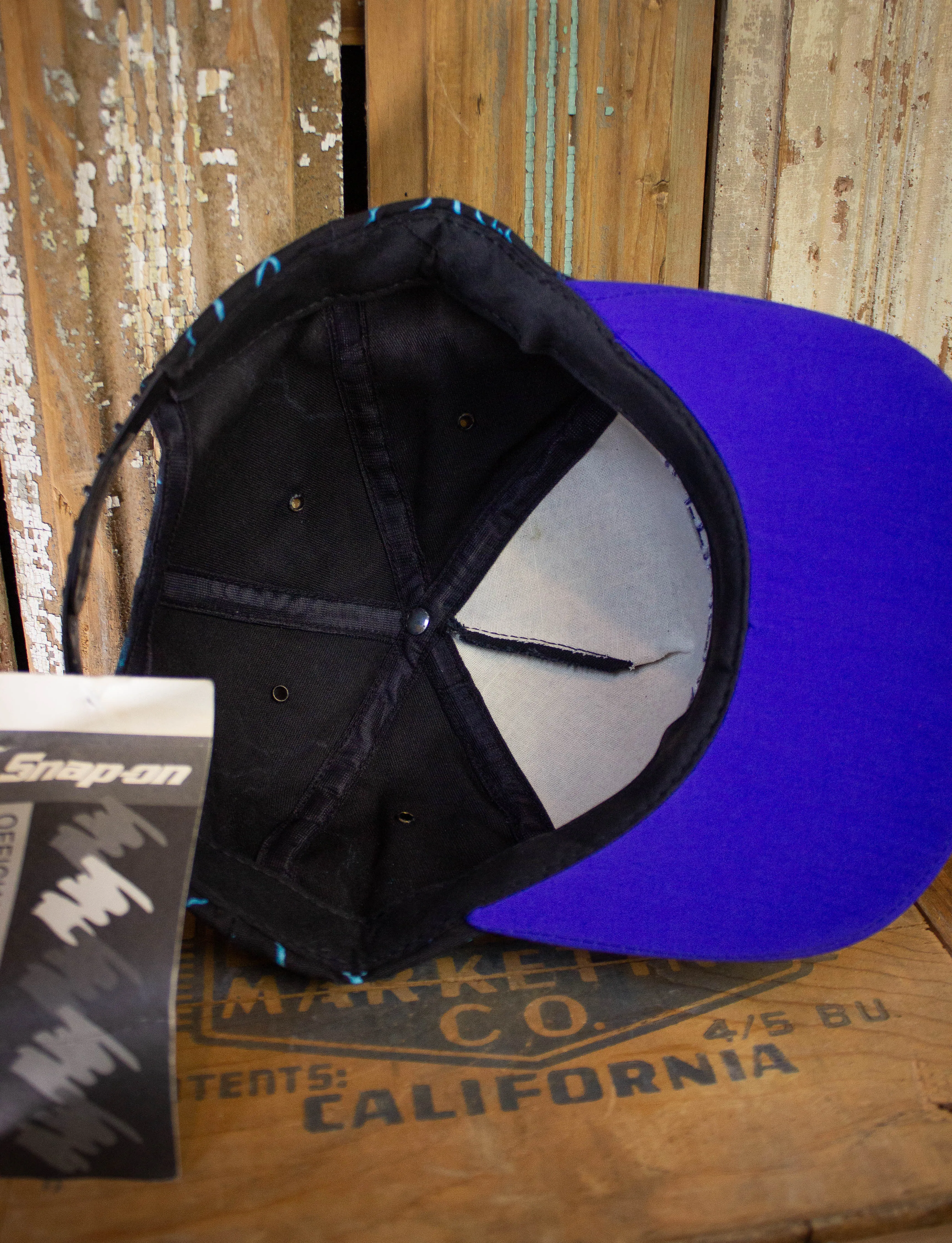 Vintage 90s Intimidator Blue Lighting Trucker Hat