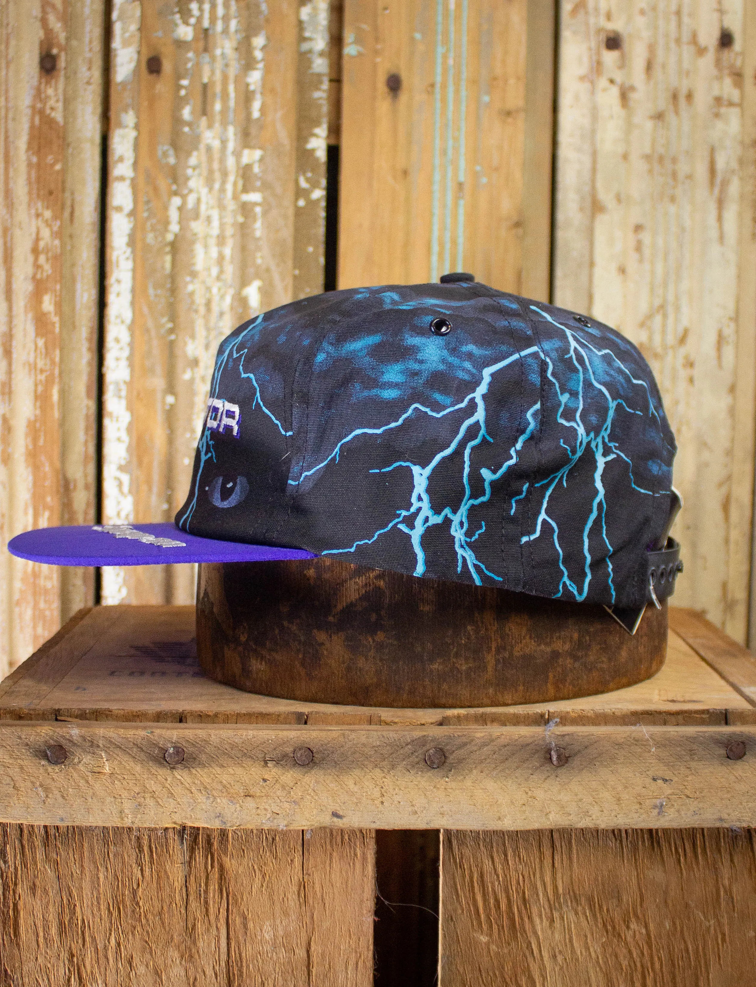 Vintage 90s Intimidator Blue Lighting Trucker Hat