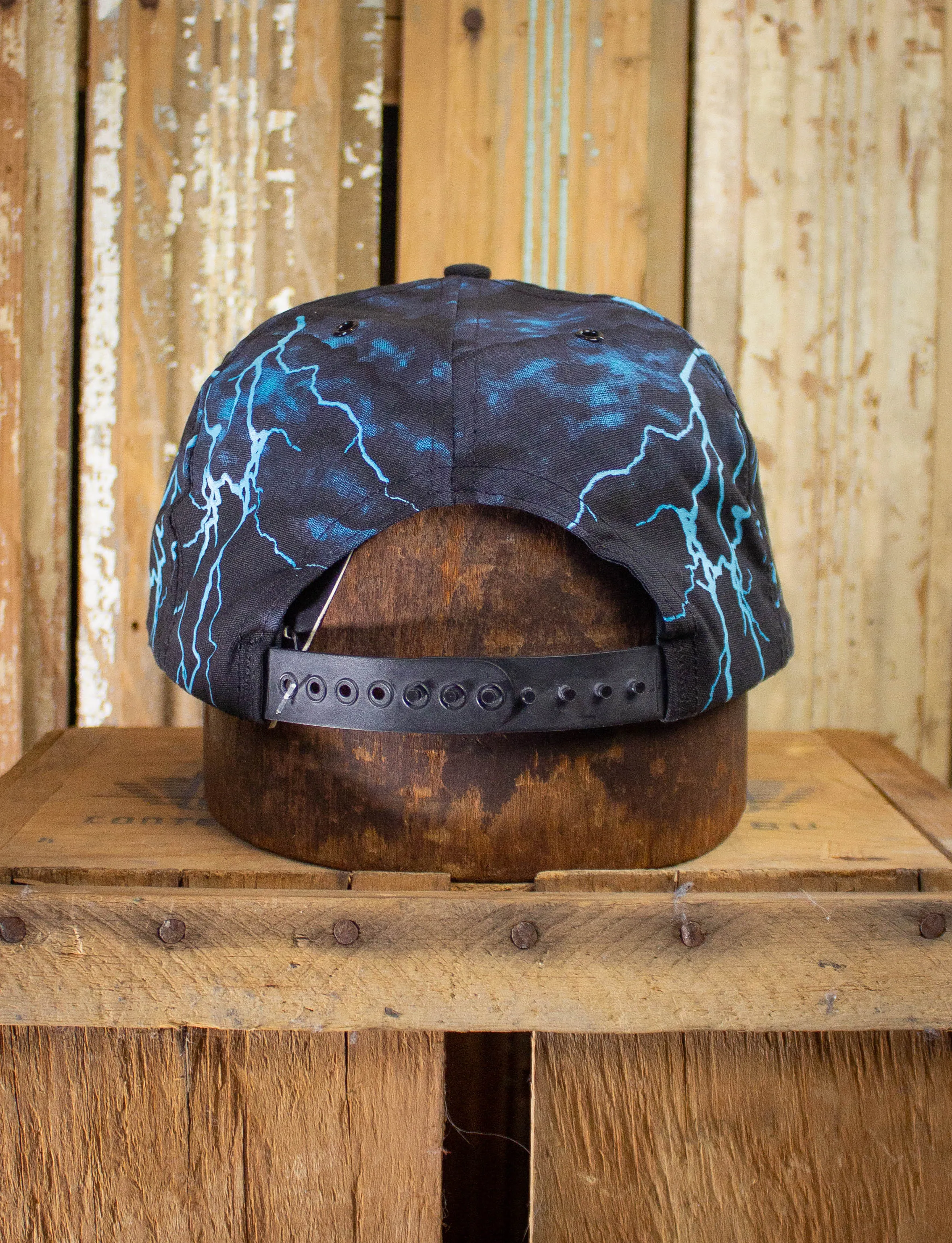 Vintage 90s Intimidator Blue Lighting Trucker Hat