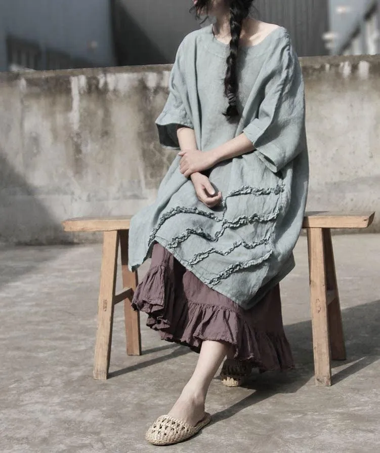 Vintage Cotton Ruffle Skirt | Lotus