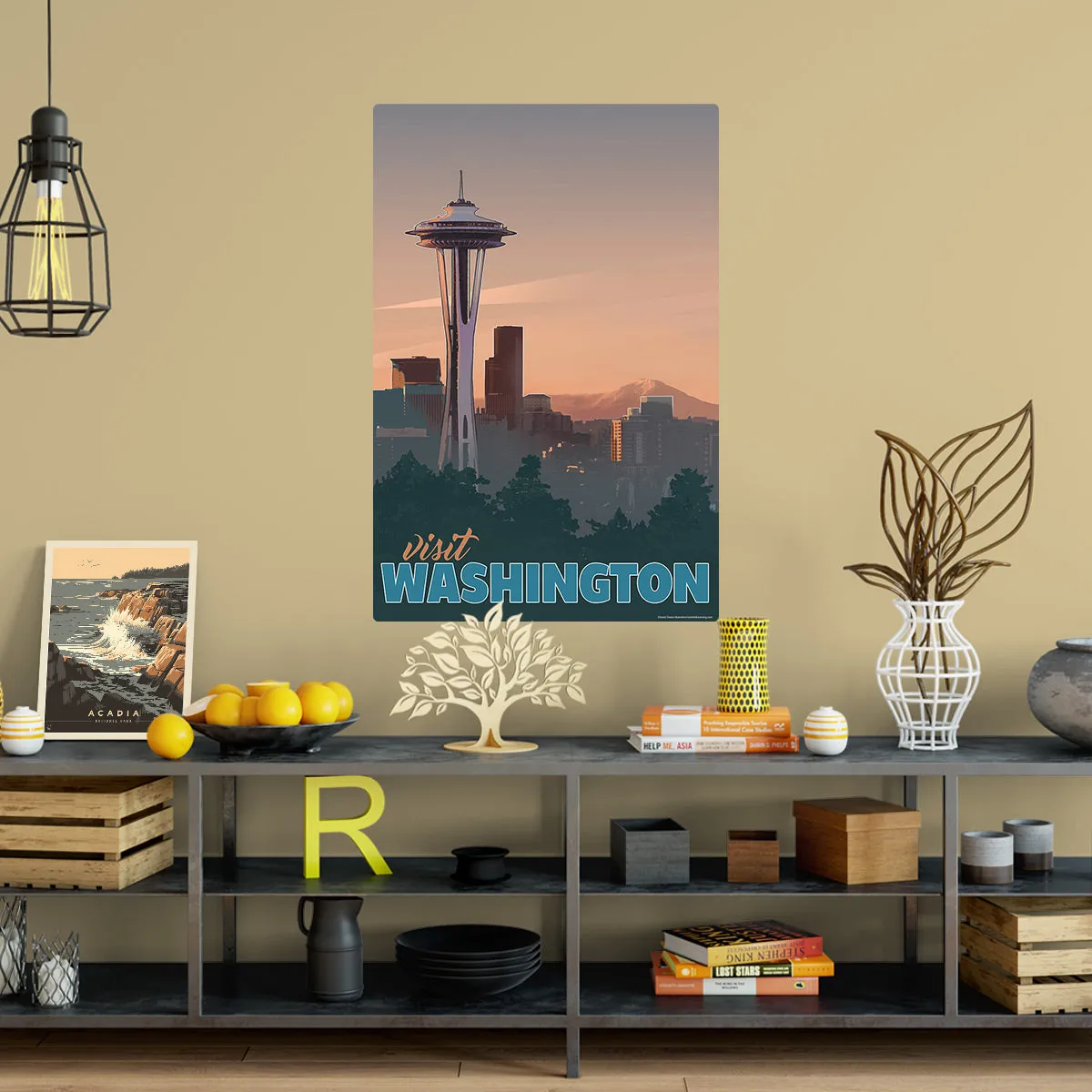 Visit Washington Space Needle State Travel Decal