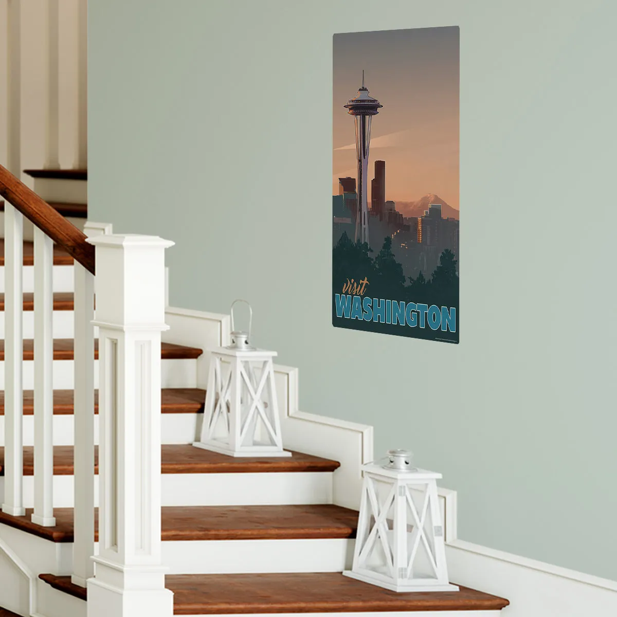 Visit Washington Space Needle State Travel Decal