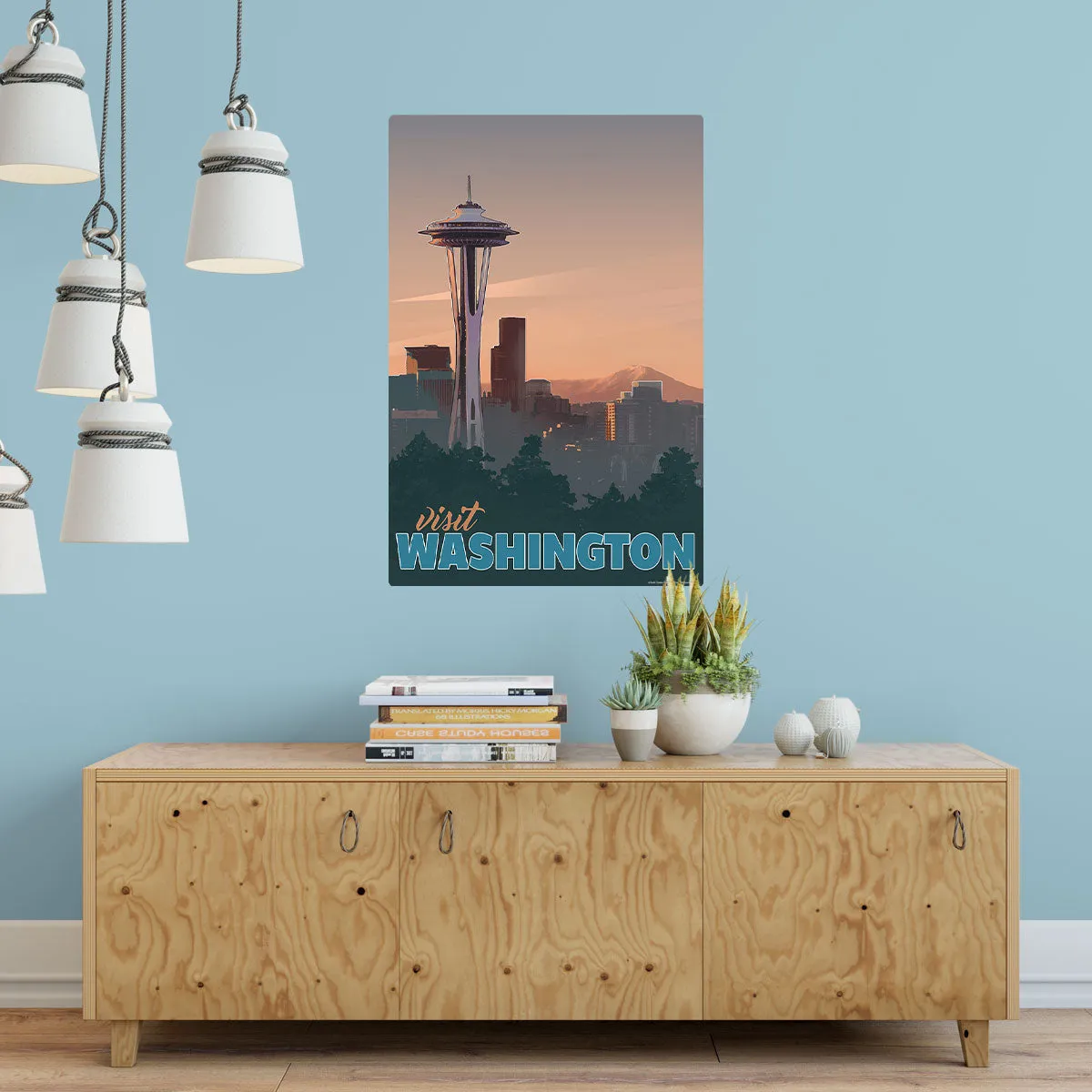 Visit Washington Space Needle State Travel Decal