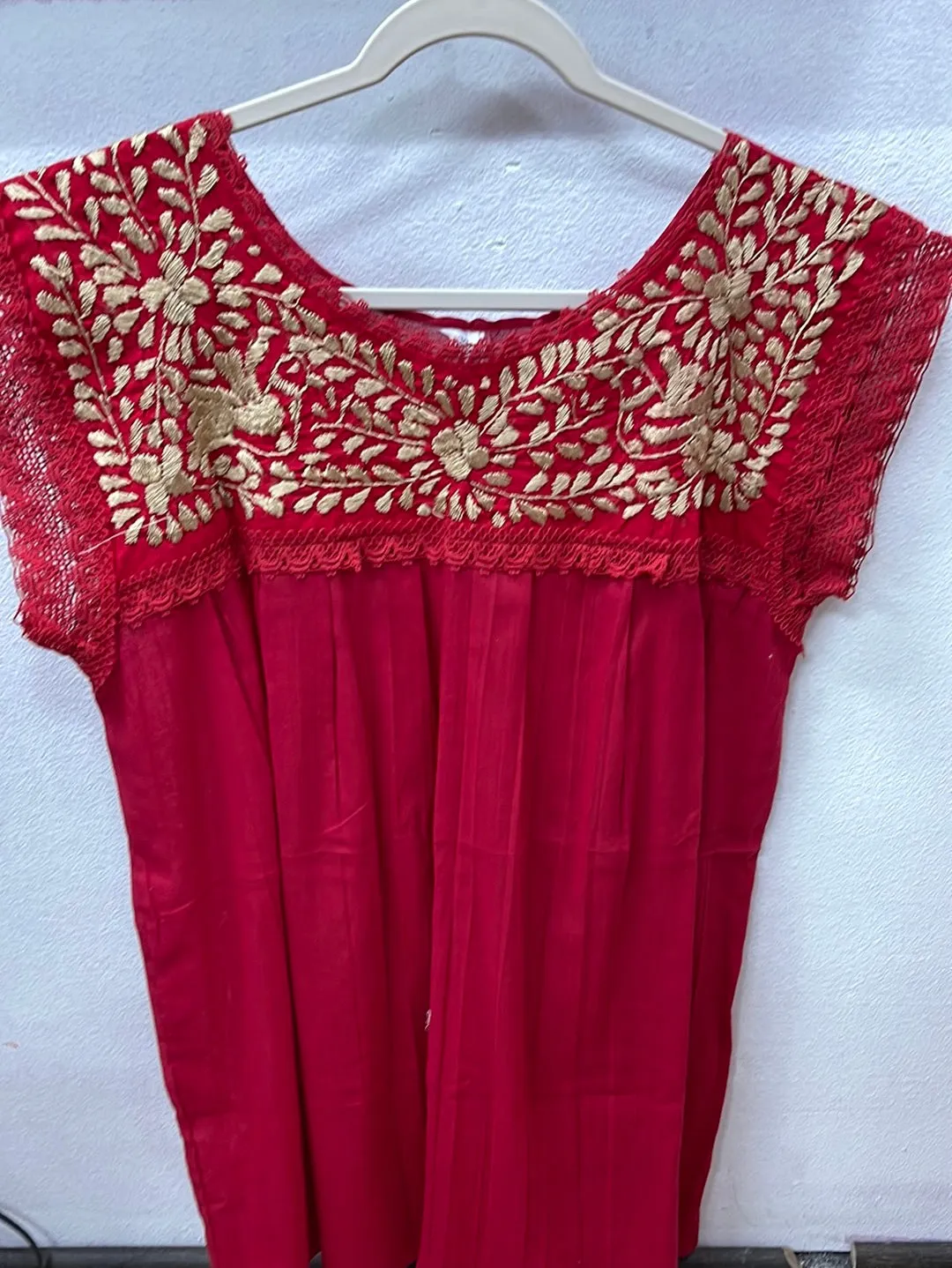 Yaritza Mexican Blouse Red